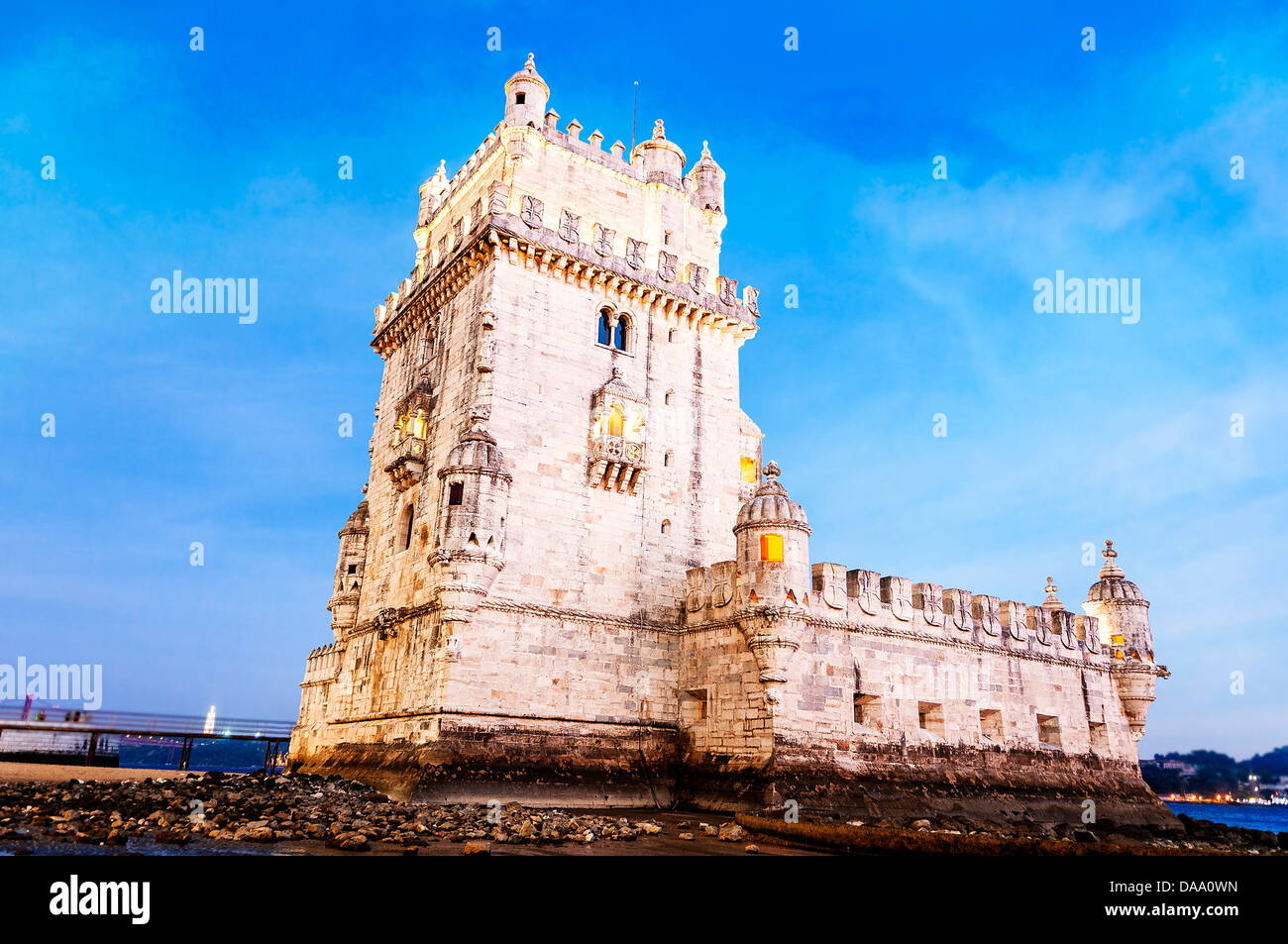 La tour de Belém à Lisbonne, Portugal ville Banque D'Images