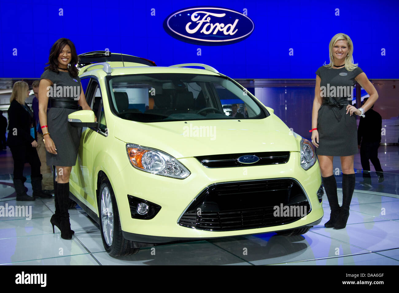 Une Ford C Max Sel Eco Boost est présentée au North American International Auto Show (NAIAS) à Detroit, USA, 10 janvier 2011. Photo : Friso Gentsch Banque D'Images