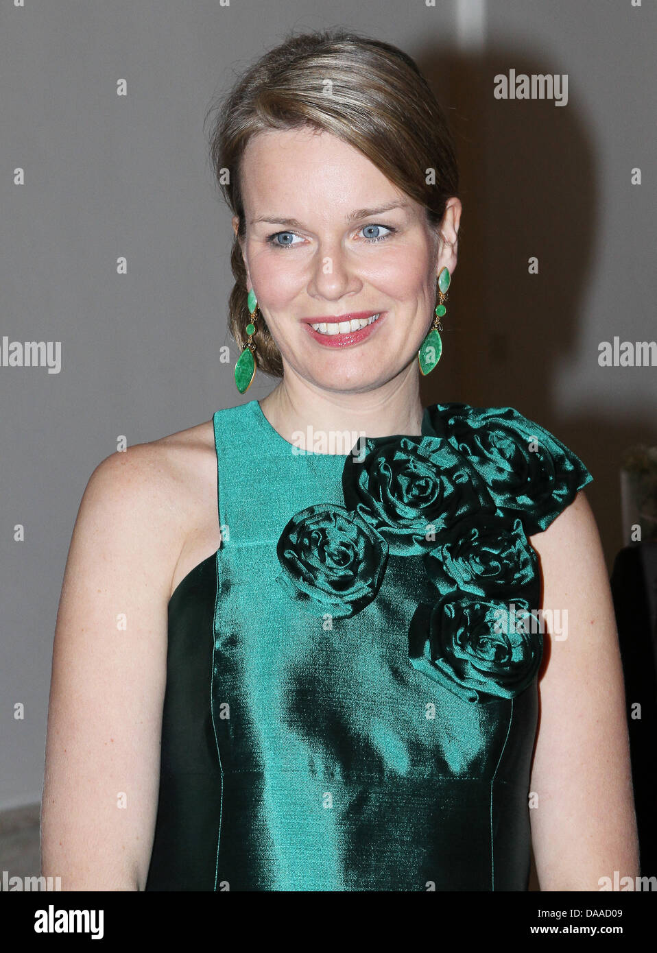 La Princesse Mathilde de Belgique assister au concert en l'honneur de la présidence européenne de la Hongrie, en présence du Président P. Schmitt de Hongrie à Bruxelles, le 25 janvier 2011. Photo : Patrick van Katwijk Banque D'Images