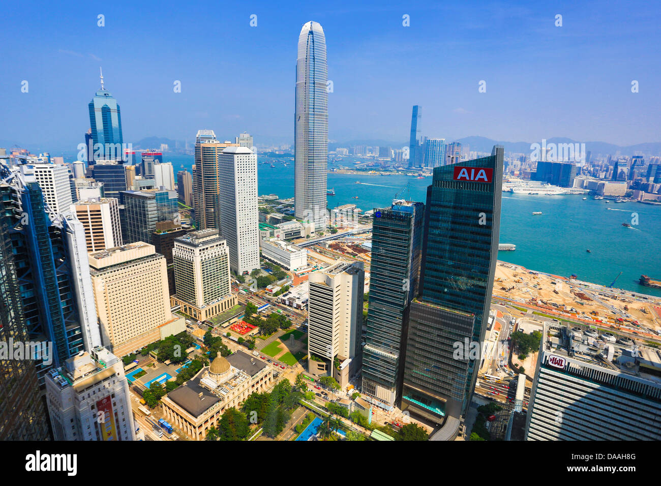 Hong Kong, Chine, Asie, Ville, département, Conseil législatif, financier, Centre, bâtiment, architecture, bâtiments, centr Banque D'Images