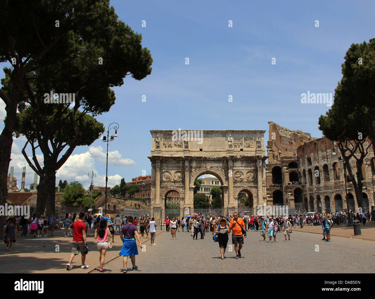 Arc de Constantin.Rome. Banque D'Images