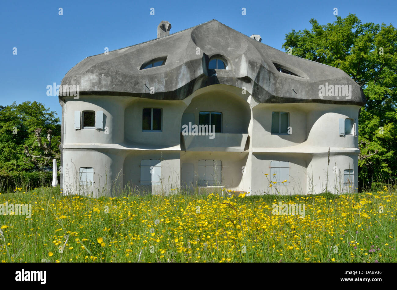 Haus Duldeck, conçu par Rudolf Steiner, Dornach, Soleure, Suisse Banque D'Images
