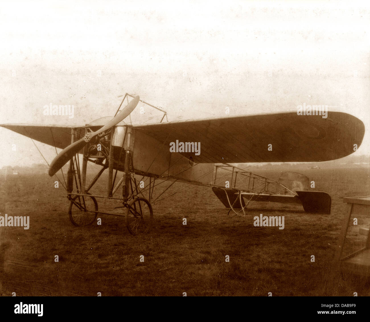 Au biplan Blériot Grahame White Flying School à Hendon début des années 1900 Banque D'Images