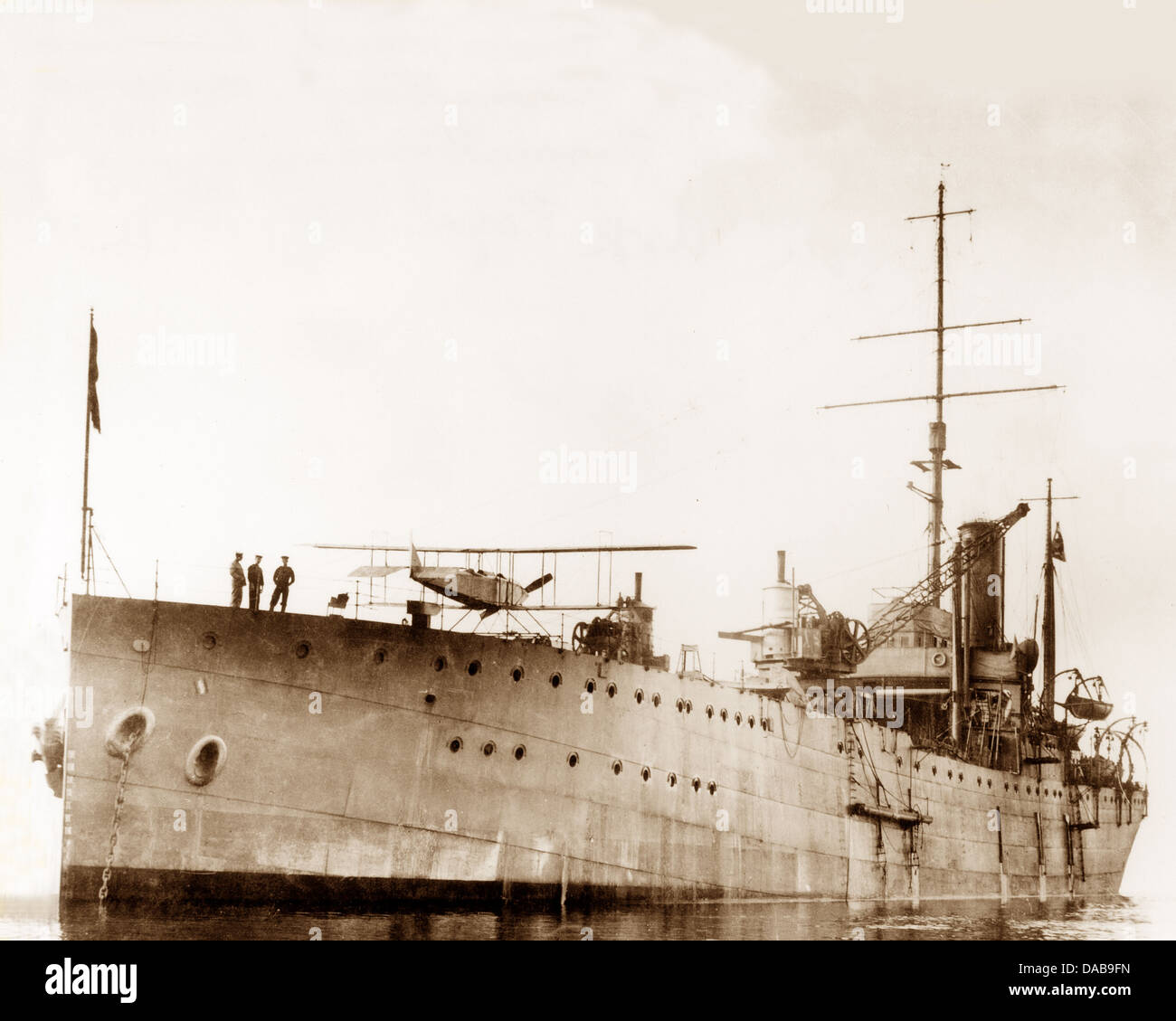 Sopwith 807 sur l'HMS Ark Royal début des années 1900 Banque D'Images