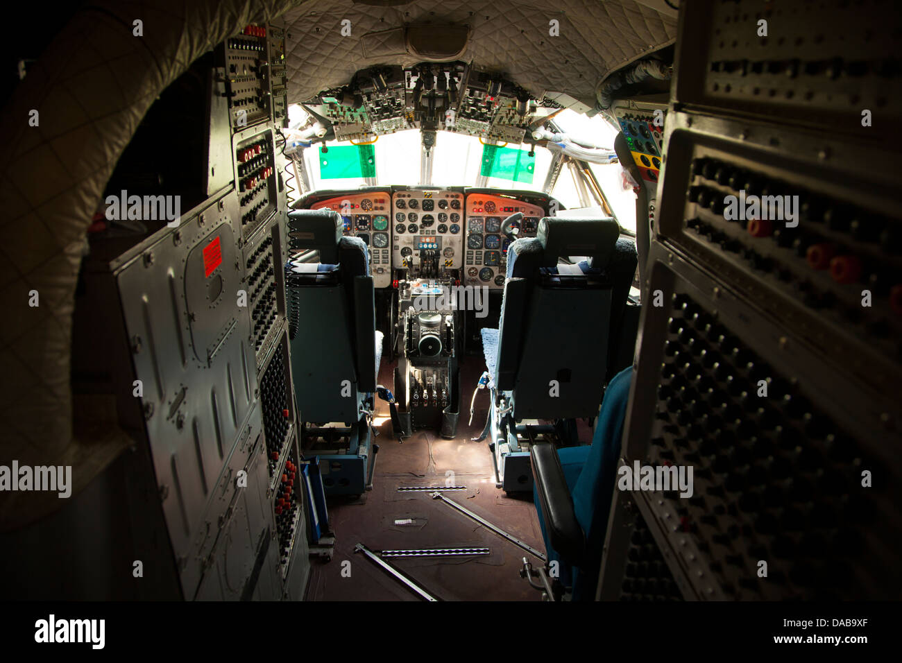 BAe Nimrod R1 XW664 cockpit Banque D'Images