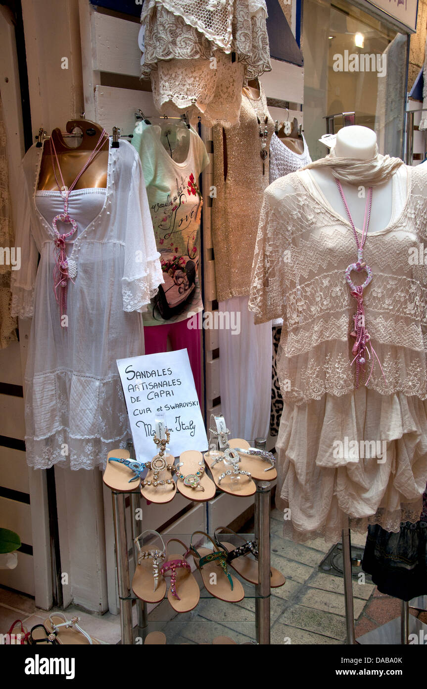 Fashion Boutique Vieux Nice centre ancien French Riviera Cote d'Azur France Banque D'Images