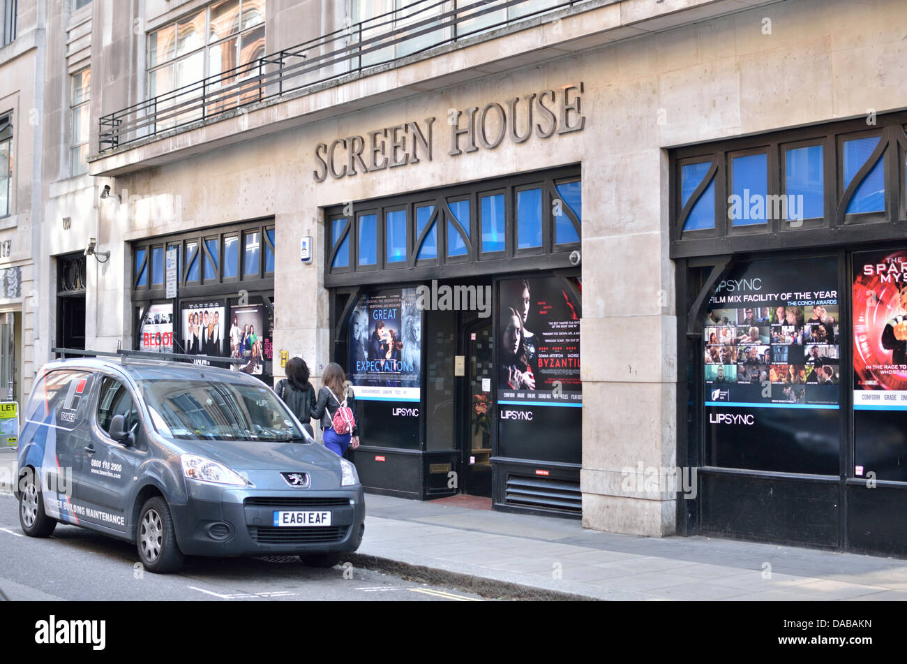 Maison de l'écran dans Wardour Street, Soho, London, UK. Banque D'Images