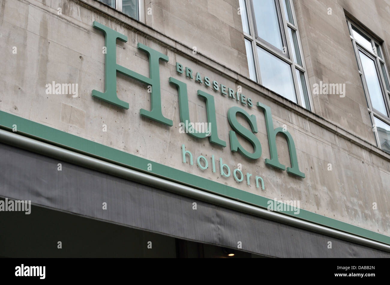 Hush brasserie restaurant, High Holborn, London, Londres, Royaume-Uni. Banque D'Images