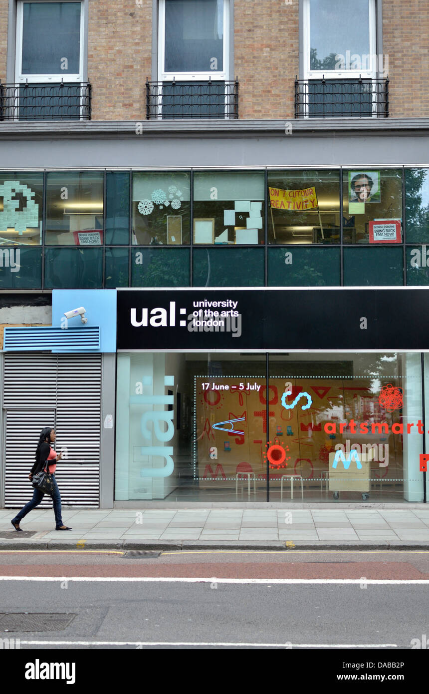 University of the Arts London, (UAL) bâtiment dans High Holborn, London, Londres, Royaume-Uni. Banque D'Images
