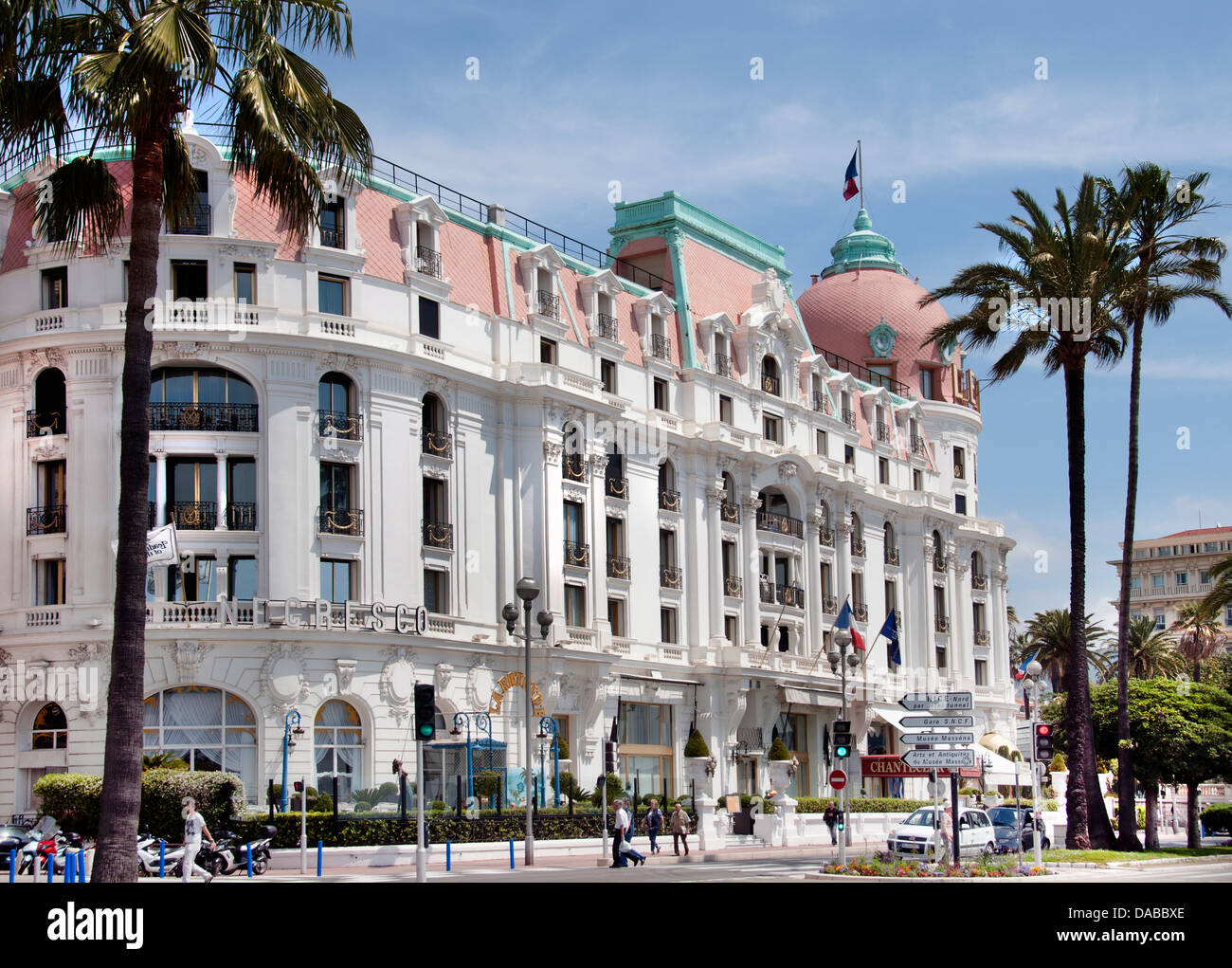 Hôtels de Luxe - Hotel Negresco Nice Beach Promenade des Anglais d'Azur Cote d'Azur France Banque D'Images