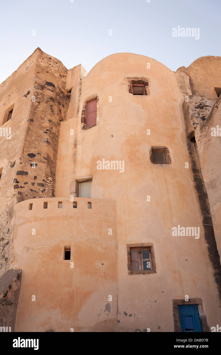 Châteaux de l'Emporio, Santorin, Grèce Banque D'Images