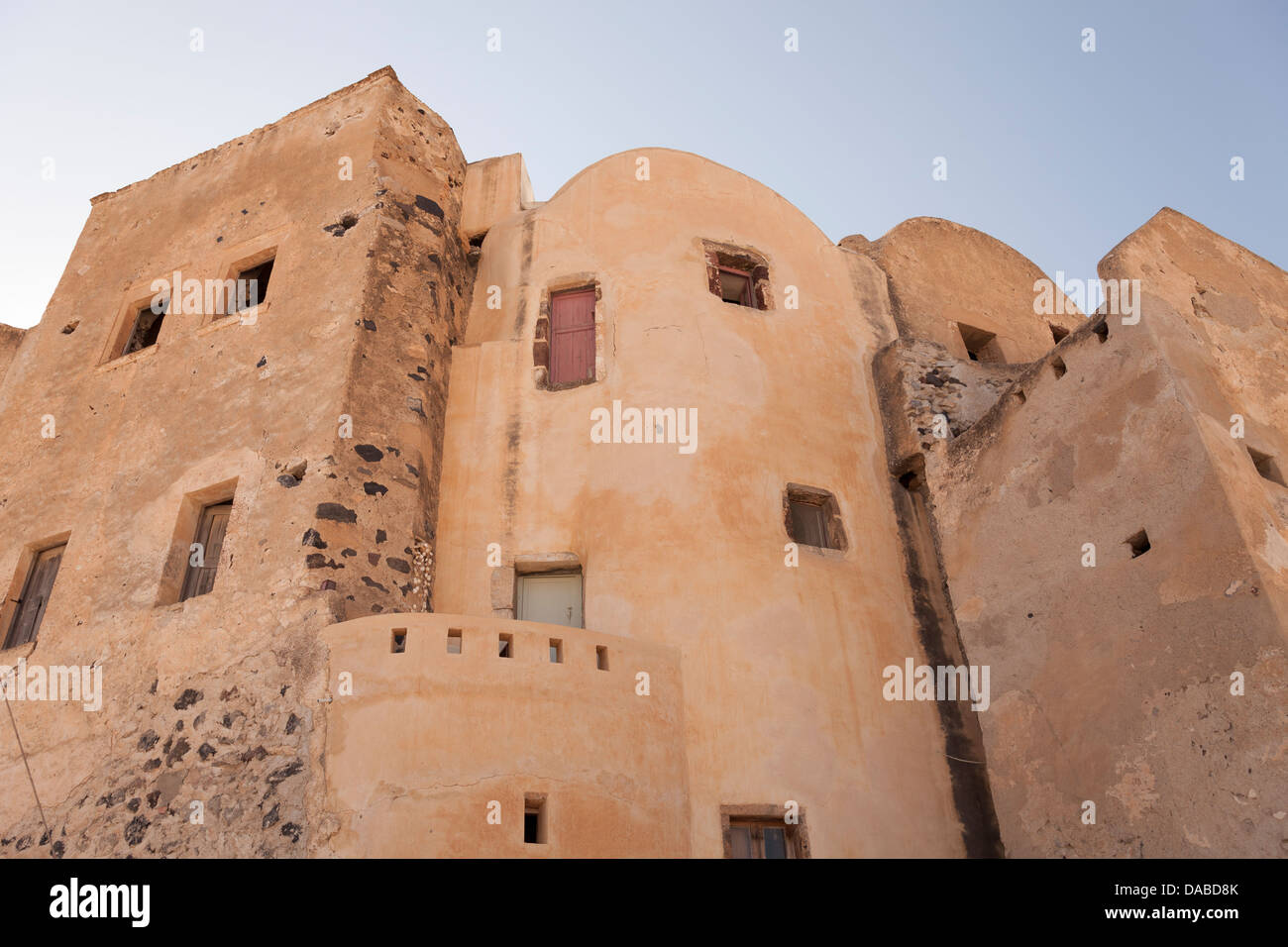 Châteaux de l'Emporio, Santorin, Grèce Banque D'Images