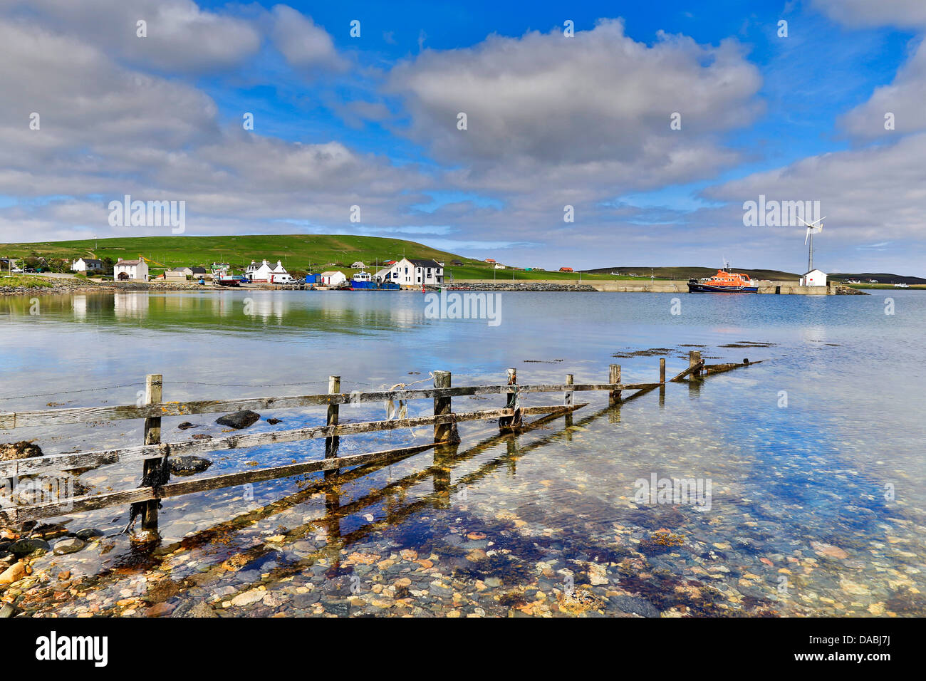 « Harbour ; Royaume-Uni ; Shetland Banque D'Images