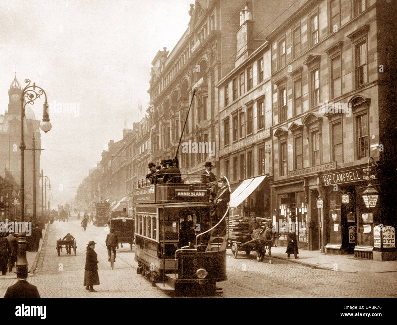 Sauchiehall Street Glasgow début des années 1900 Photo Stock Alamy