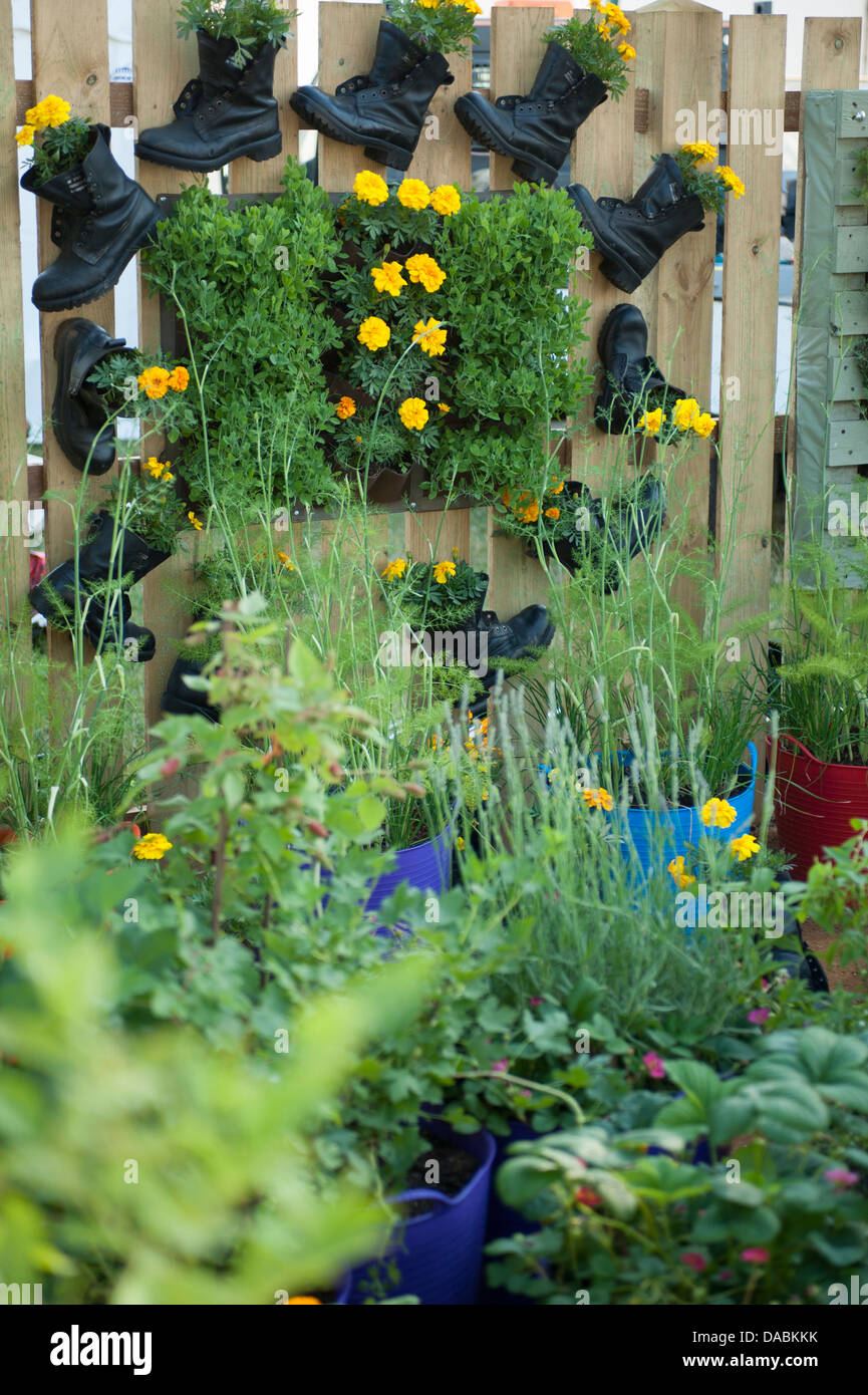 Hampton Court Palace Flower Show 2013 Surrey England A Moveable Feast Jardin d'été Banque D'Images