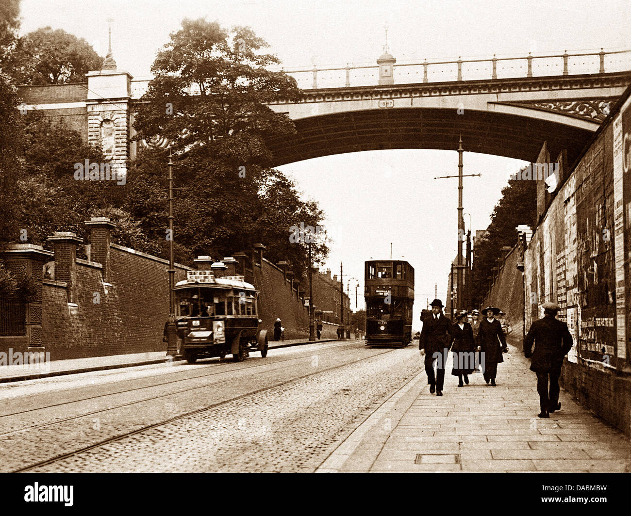 Archway Highgate Londres début des années 1900 Banque D'Images