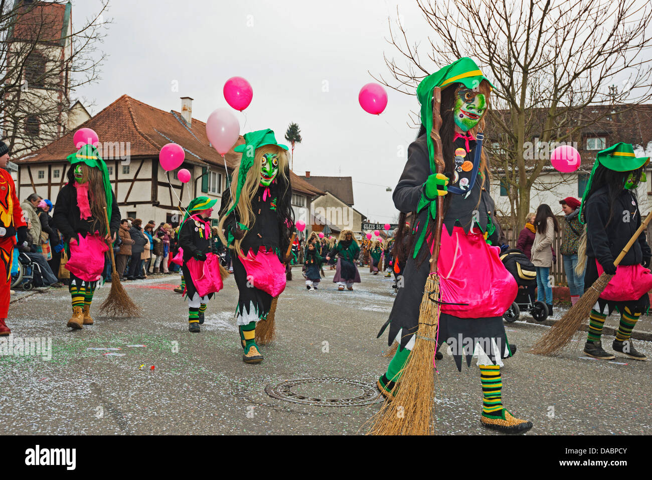 Fasnact défilé printemps, Weil am Rhein, Baden-Wurttemberg, Germany, Europe Banque D'Images