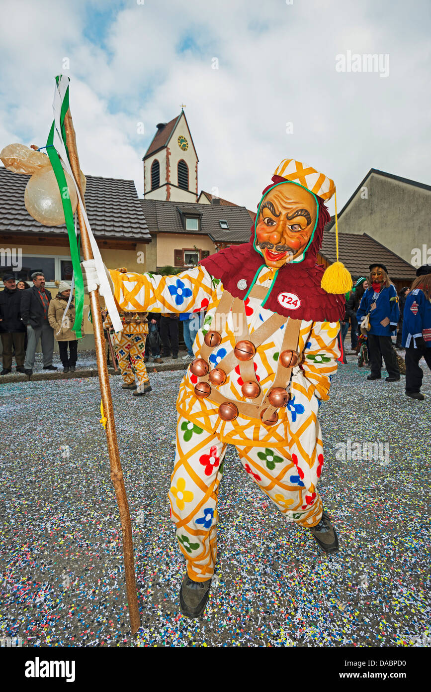 Fasnact défilé printemps, Weil am Rhein, Allemagne, Europe Banque D'Images