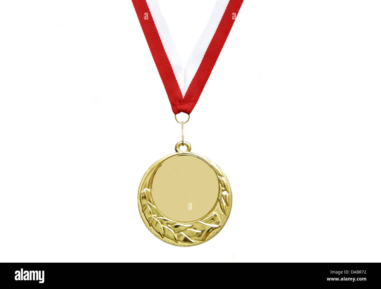 Médaille d'or avec ruban Banque D'Images