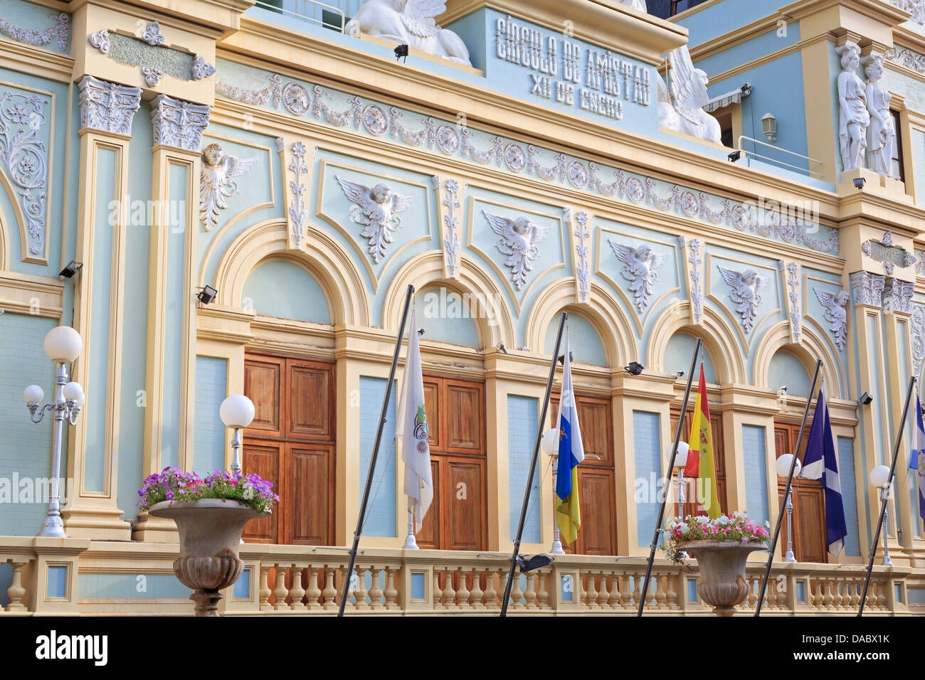 Théâtre Circulo de Amistad X11 de Enro, Santa Cruz de Tenerife, l'île de Tenerife, Canaries, Espagne, Europe, Europe Banque D'Images
