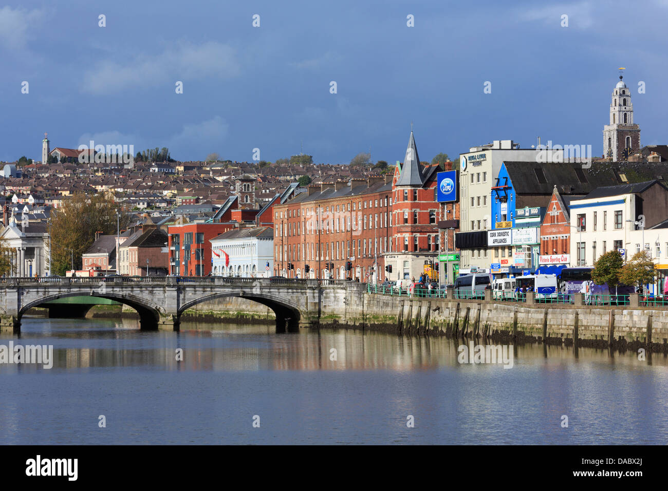 Saint Patrick's Quay sur la rivière Lee, Cork, County Cork, Munster, République d'Irlande, Europe Banque D'Images