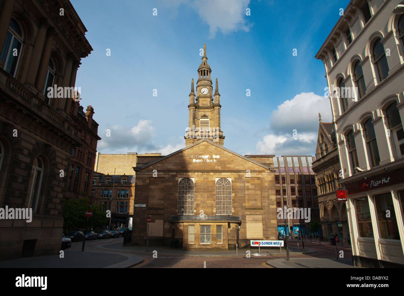 St George's Tron église sur Bath Street et Nelson Mandela square central Glasgow Ecosse Grande-Bretagne Angleterre Europe Banque D'Images