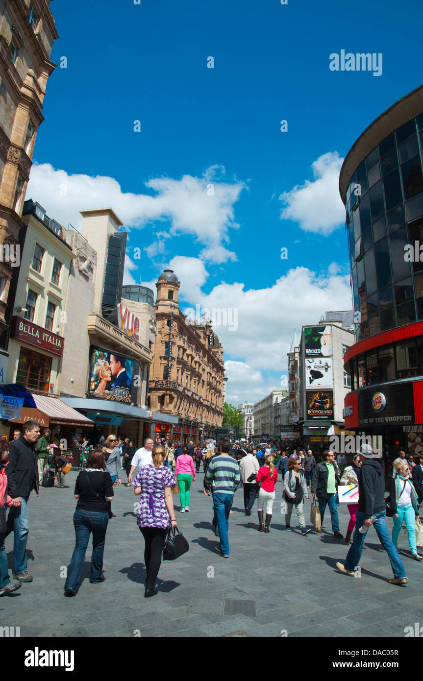 Leicester Square Central London England Angleterre UK Europe Banque D'Images