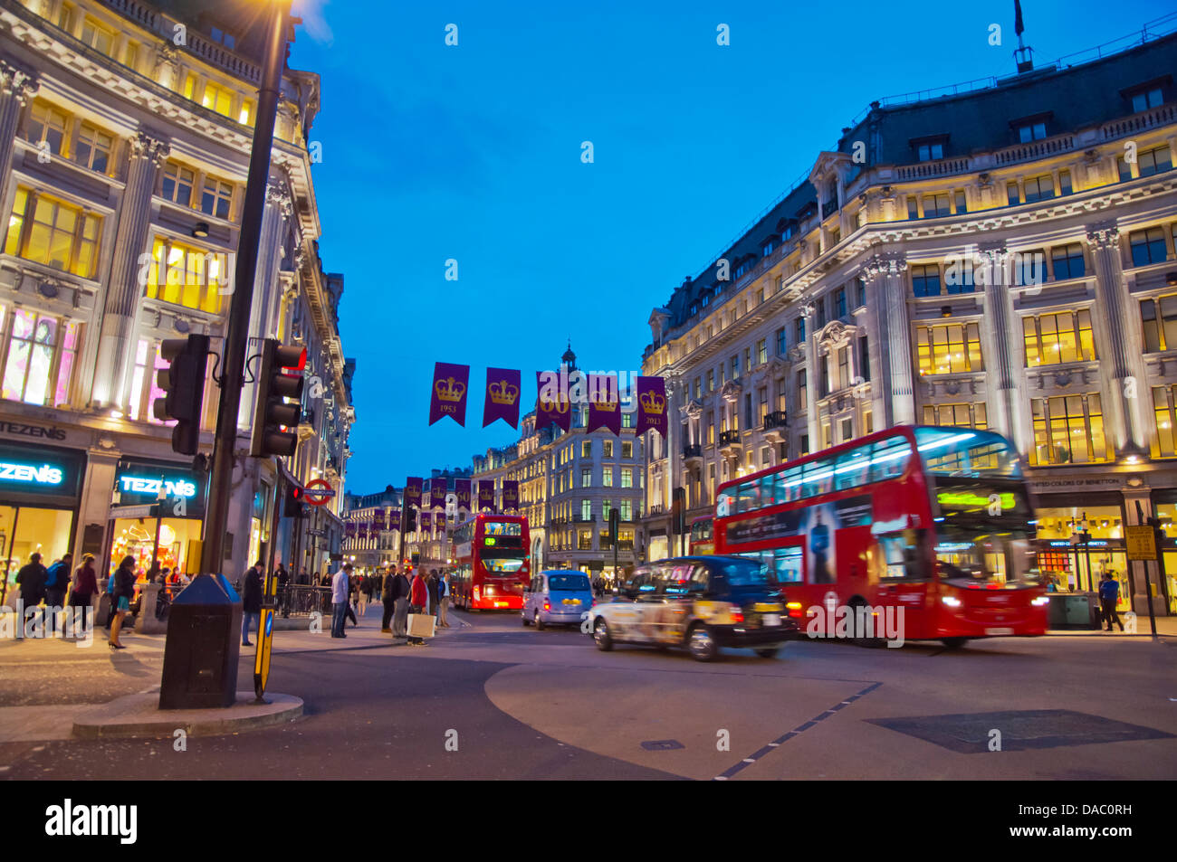 Oxford Circus central London England Angleterre UK Europe Banque D'Images