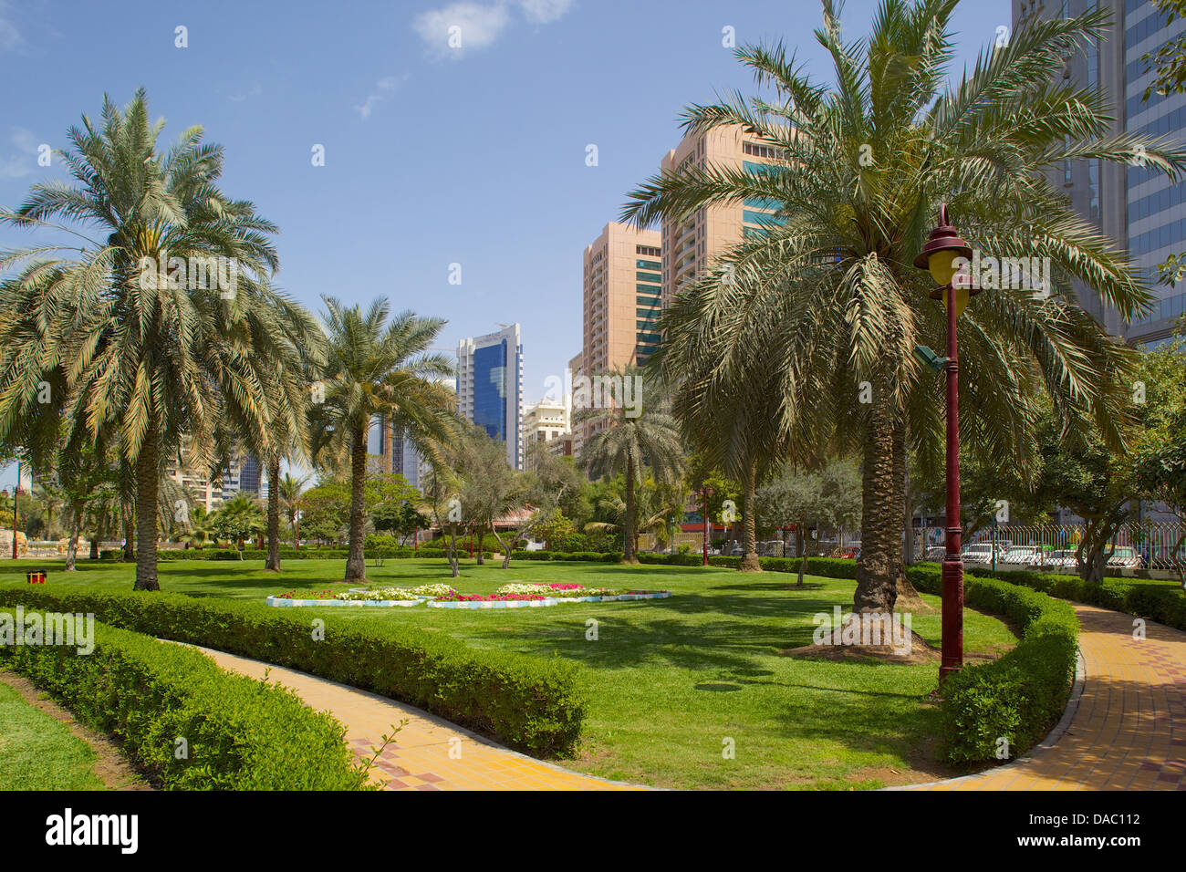 Parc de la capitale, Abu Dhabi, Émirats arabes unis, Moyen Orient Banque D'Images