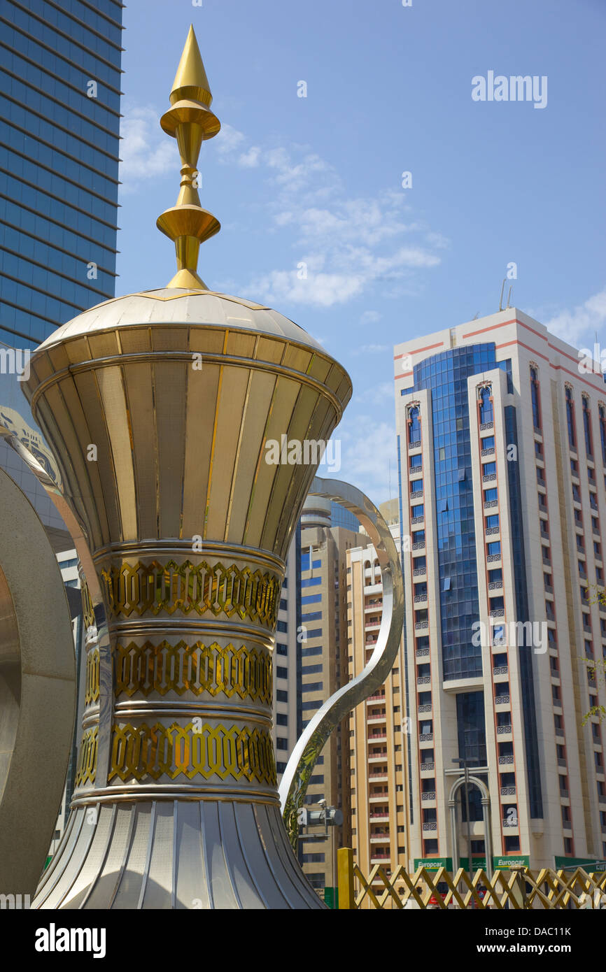 Entrée privée, Parc de la capitale, Abu Dhabi, Émirats arabes unis, Moyen Orient Banque D'Images