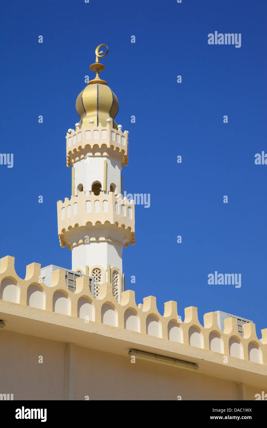 Mosquée, Al Ain, Abou Dhabi, Émirats arabes unis, Moyen Orient Banque D'Images