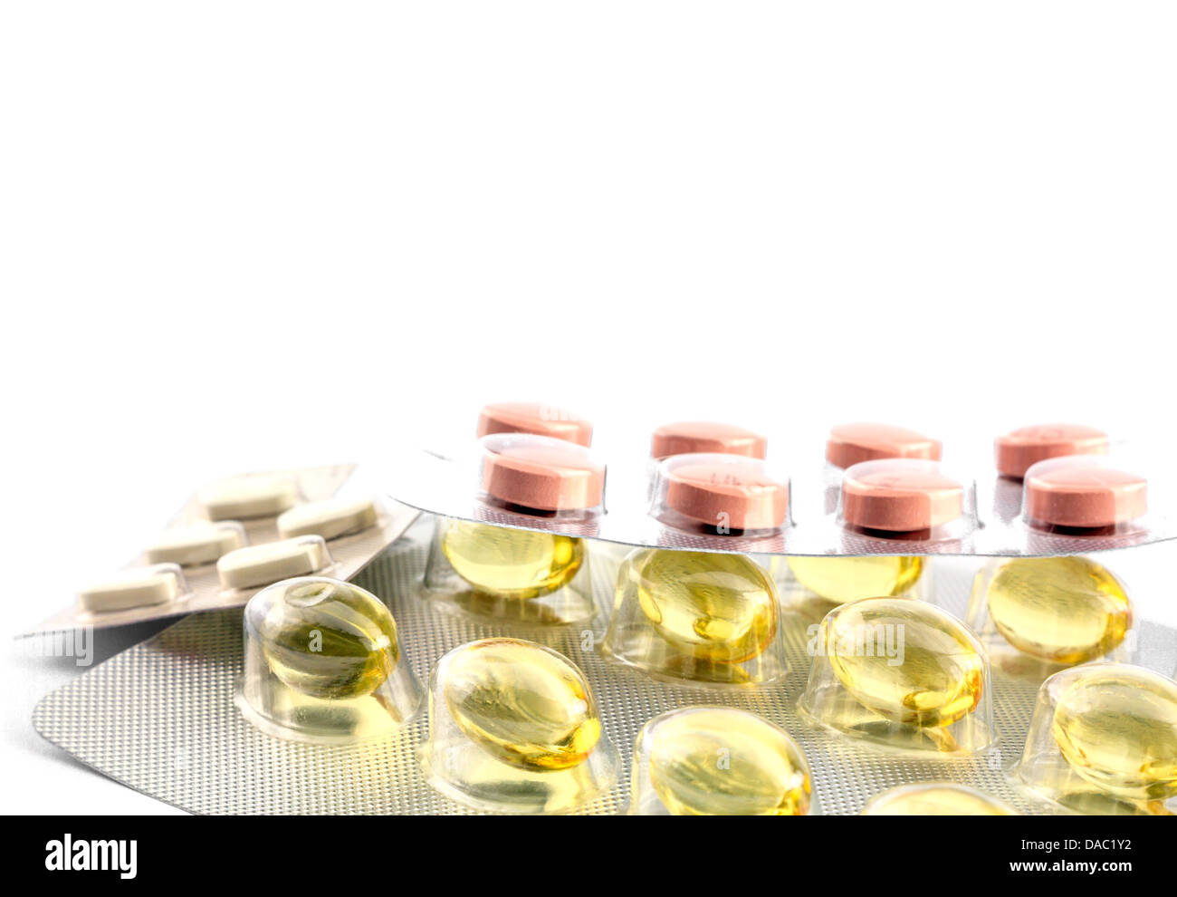 Les comprimés et capsules Banque D'Images