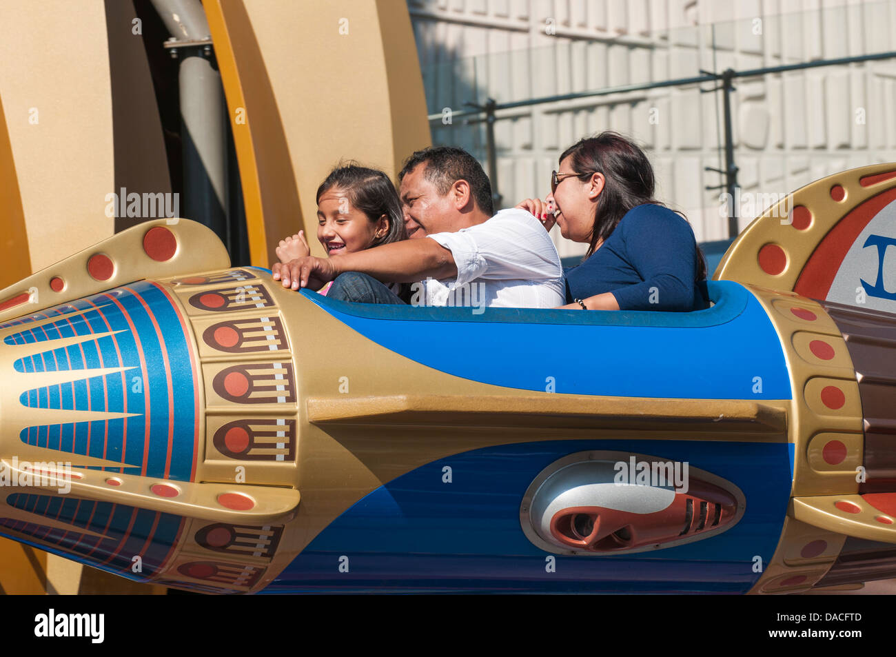 Astro Orbitor ride Tomorrowland de Disneyland, Anaheim, Californie. Banque D'Images