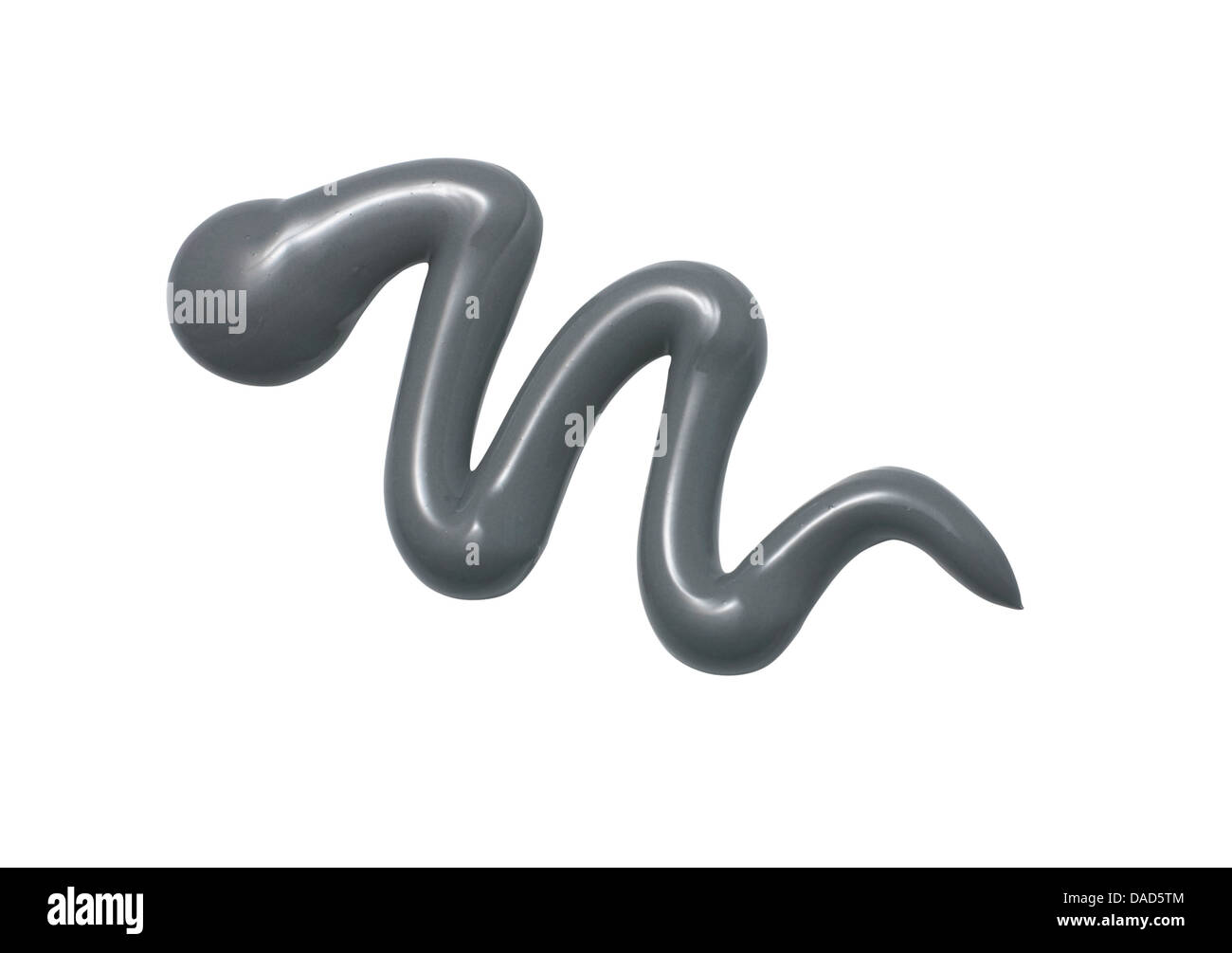 Gris argent gel crème de beauté couper sur un fond blanc Banque D'Images