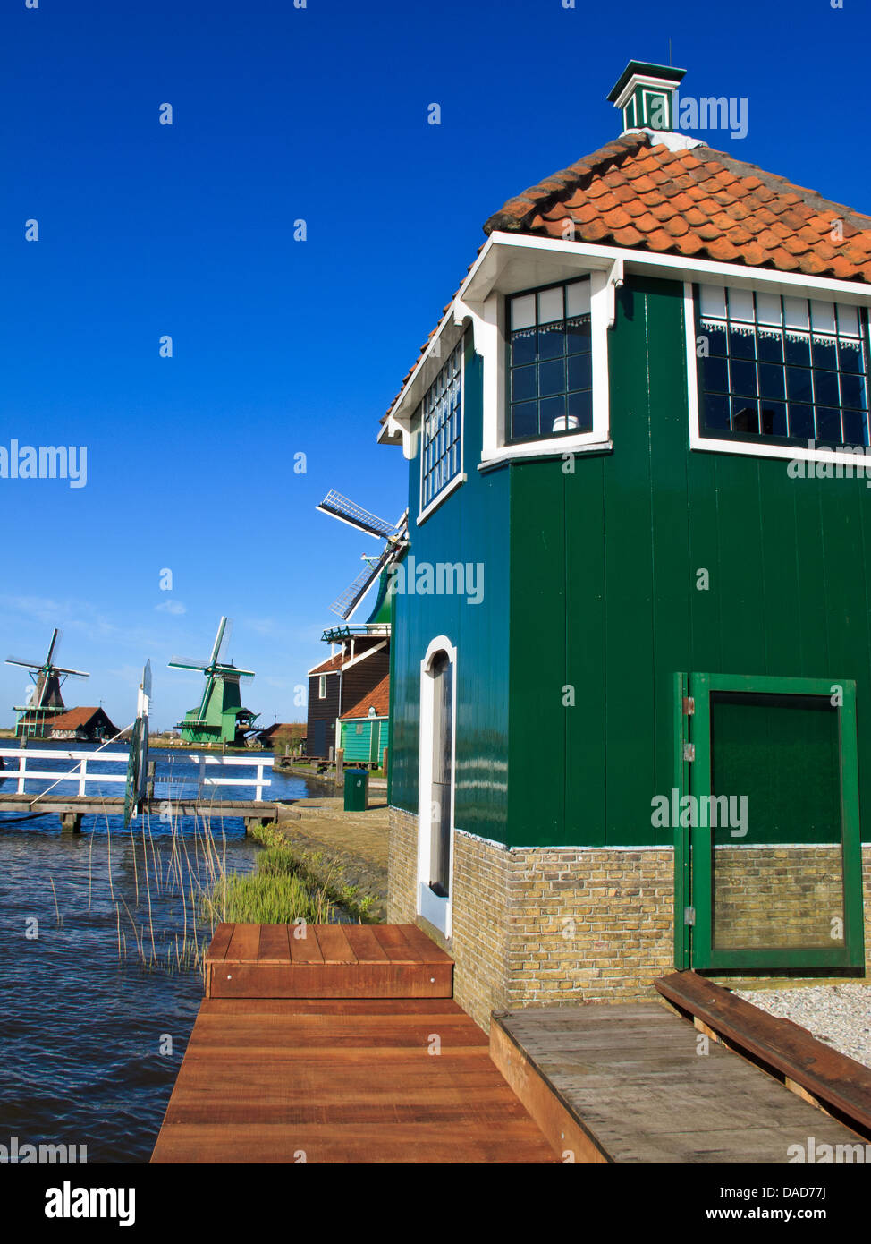 L'Heerlijck Slaapen op de Zaanse Schans, une auberge dans l'endroit historique Banque D'Images
