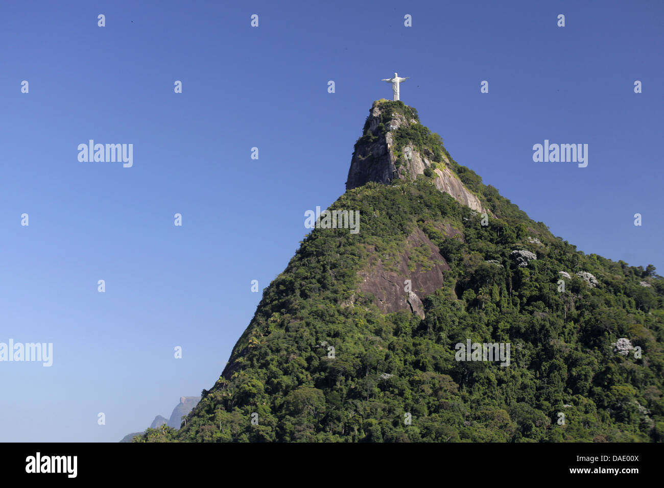 Le Christ rédempteur de la colline de Corcovado Rio de Janeiro Brésil Banque D'Images
