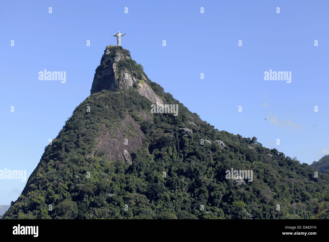 Le Christ rédempteur de la colline de Corcovado Rio de Janeiro Banque D'Images