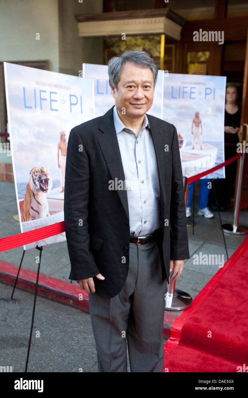 Mill Valley Film Festival gagnant d'un Oscar, le réalisateur Ang Lee et son film l'odyssée de Pi au Théâtre Sequoia à Mill Valley. Banque D'Images
