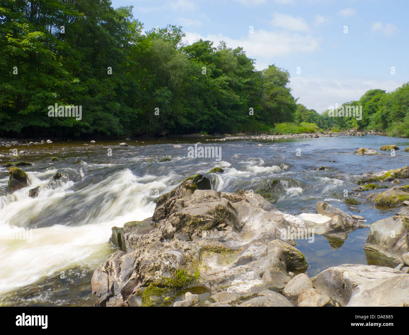 Paysage de la vallée de la rivière Nith, Dumfries et Galloway, Écosse Banque D'Images