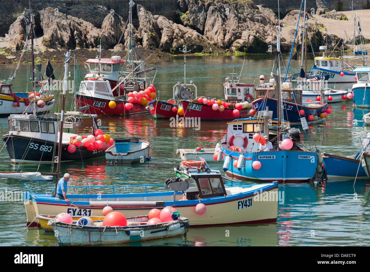 MEVAGISSEY, Cornwall, Angleterre, Grande-Bretagne, Royaume-Uni Banque D'Images