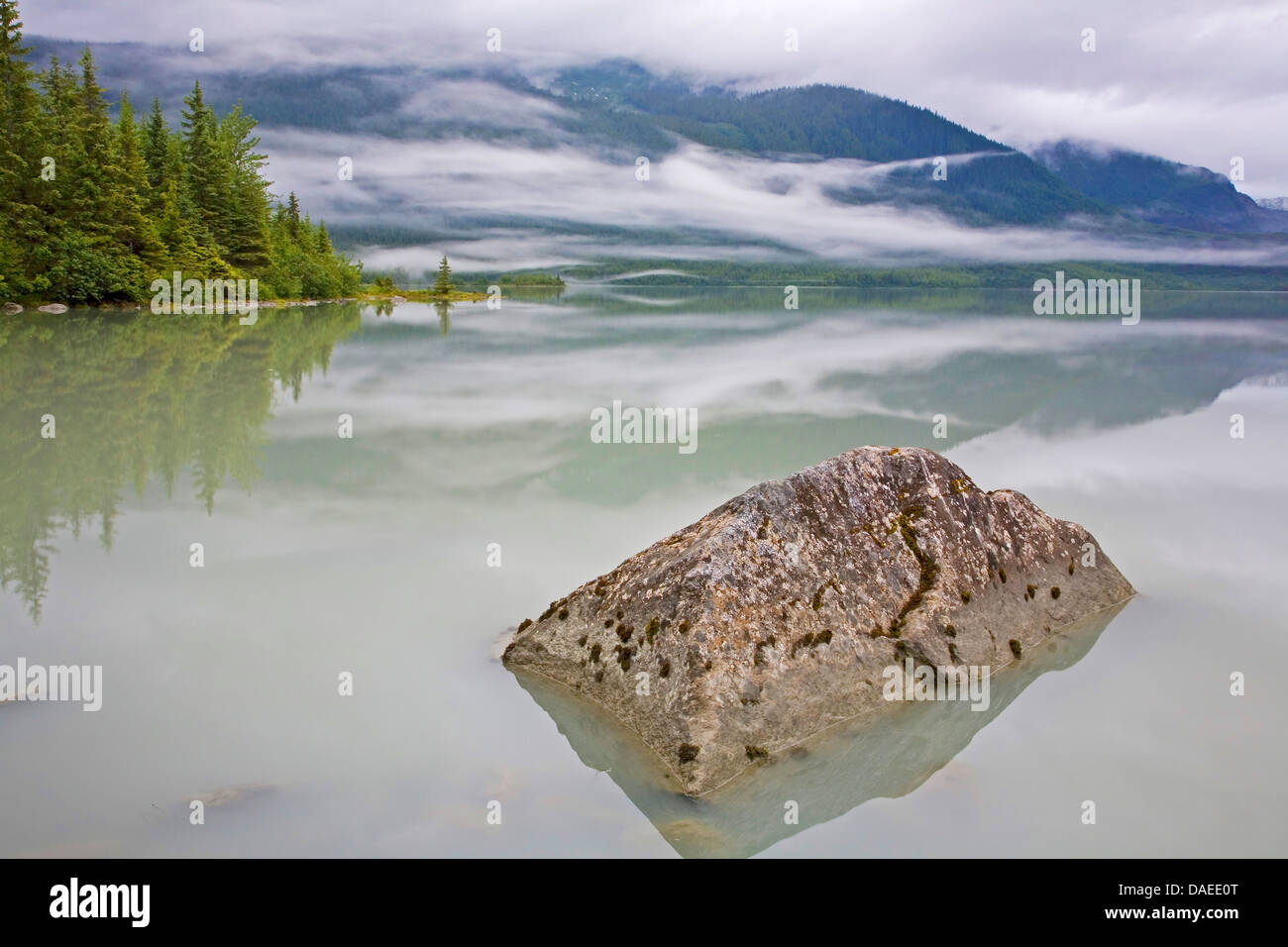 Mendenhall Lake , USA, Alaska, Juneau Banque D'Images