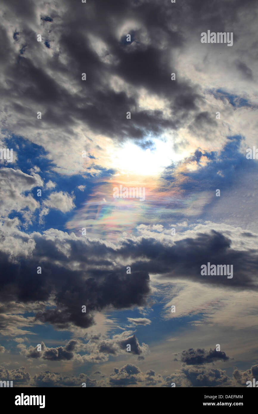 L'iridescence cloud, Allemagne Banque D'Images