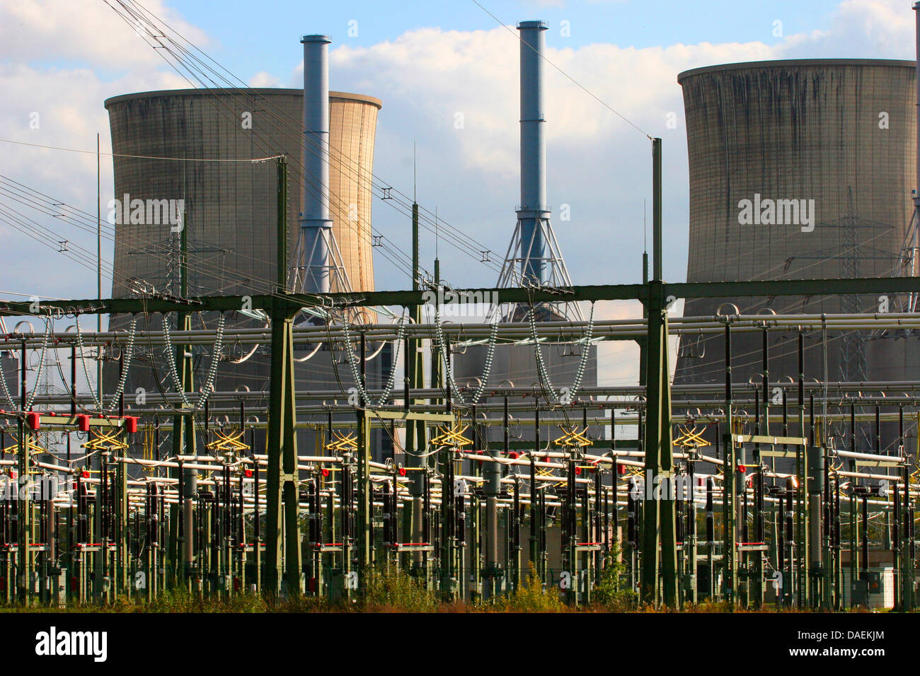 Hard power plant avec station de transformation pour la production d'électricité, de l'Allemagne Banque D'Images