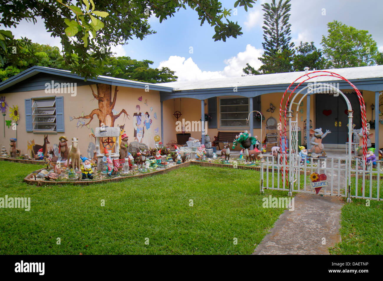 Miami Florida,Homestead,maison maisons maisons résidence,maison,avant,sculptures,collectibles,humour,humoristique,FL130518104 Banque D'Images