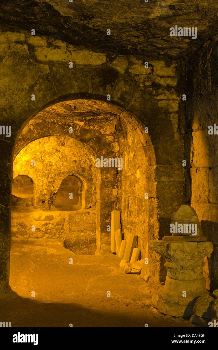 Türkei, Provinz Icel (Mersin), bei Silifke, Martyrium unter der Basilique der Hl. Thekla bei Silifke Banque D'Images