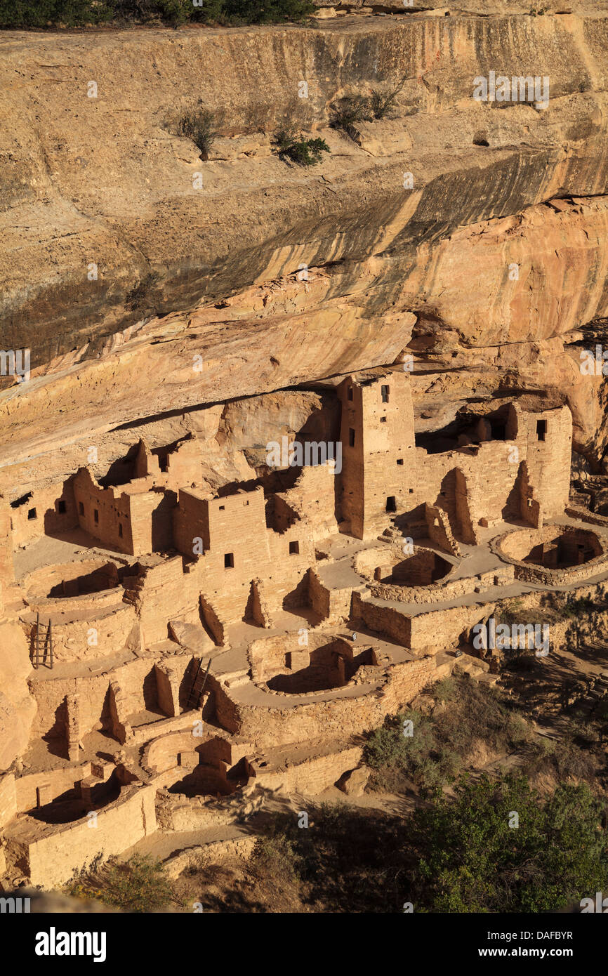 USA, Colorado, Mesa Verde National Park (patrimoine unesco), Cliff dwellings Palace Banque D'Images