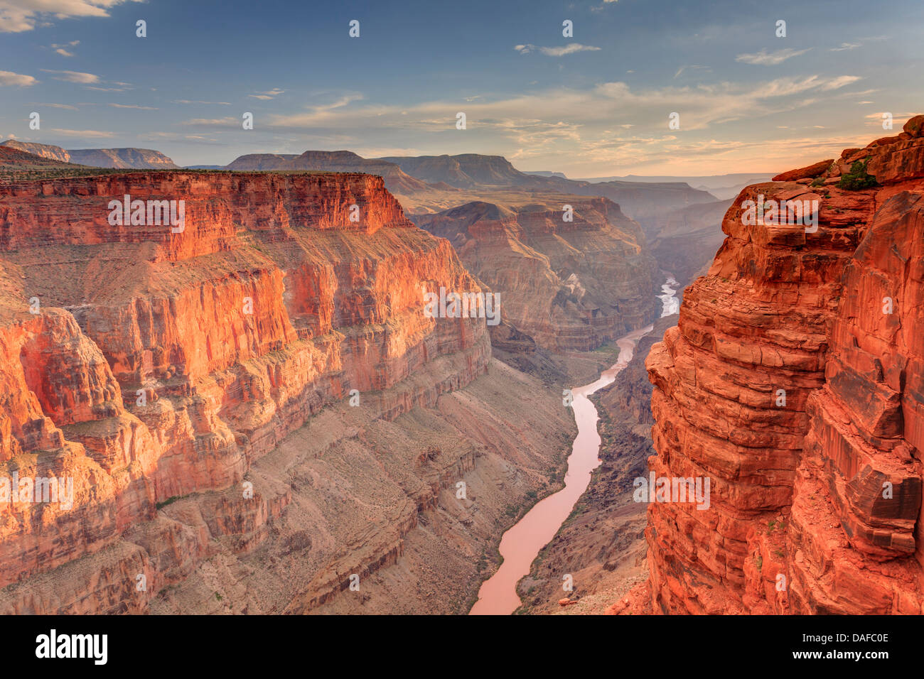 Aux Etats-Unis, l'Arizona, le Parc National du Grand Canyon (North Rim), Toroweap (Tuweep) donnent sur Banque D'Images