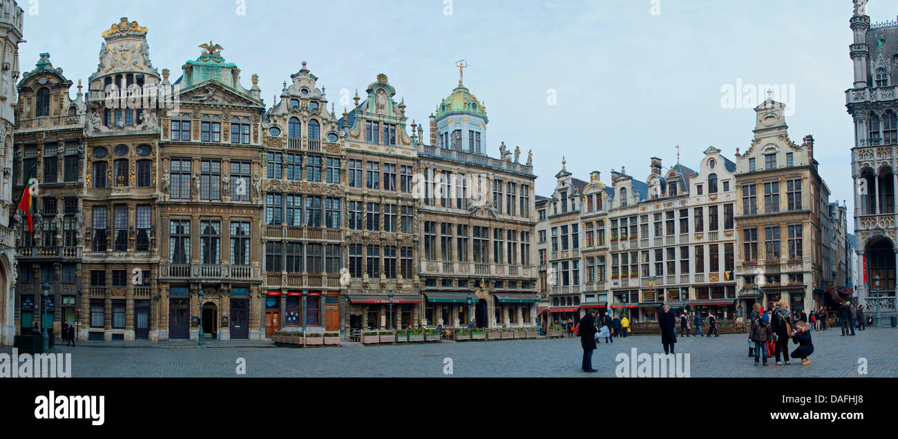 Belgique, Bruxelles, les gens de Grand Marché Banque D'Images