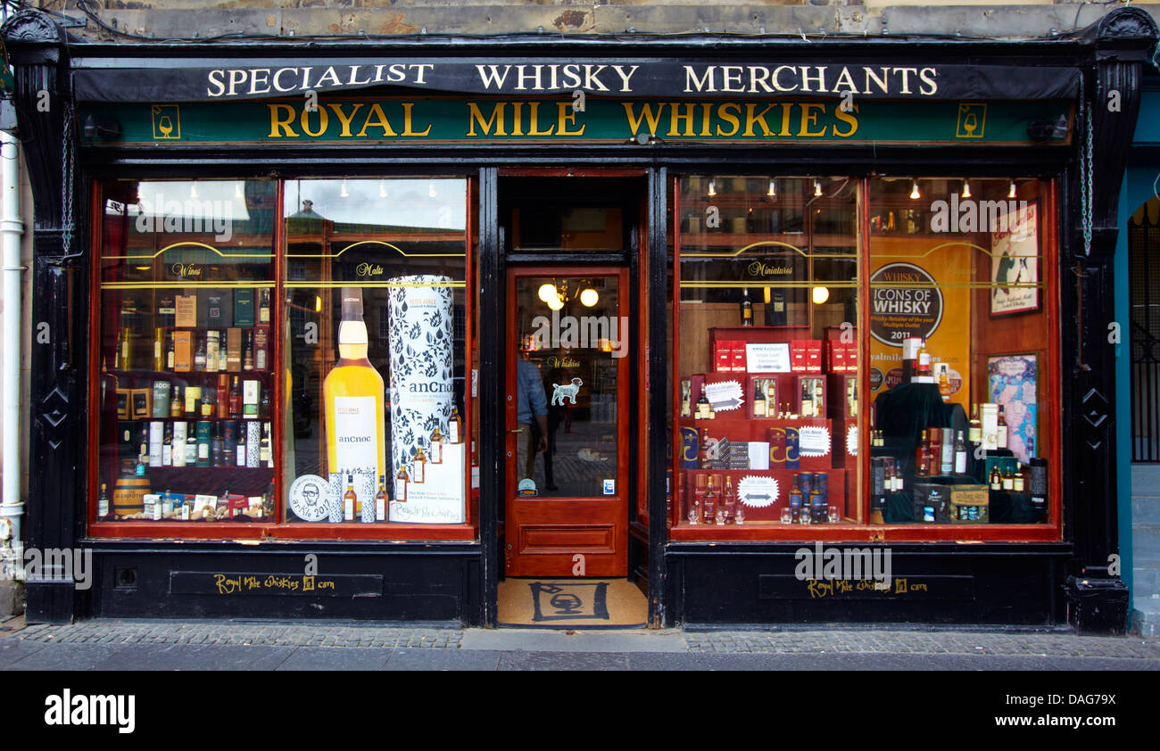 L'Europe, Royaume-Uni, Ecosse, Edimbourg, Royal Mile, vitrine typique Banque D'Images