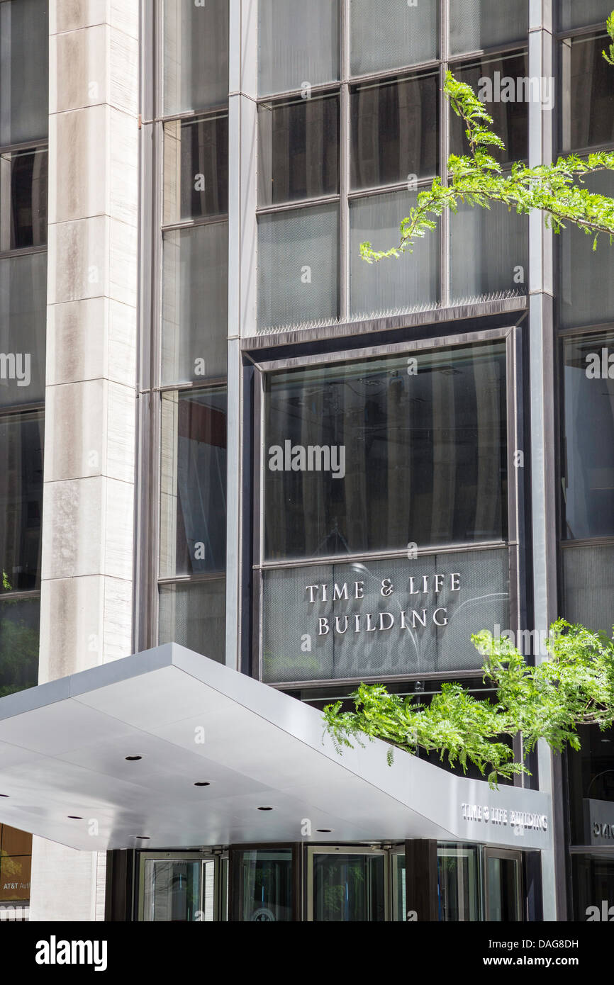 Time & Life Building, New York, États-Unis d'entrée Banque D'Images
